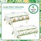 4 Pack Animals Plastic Plastic Table Cloth for Sage Green Safari Baby Shower Decorations, 108×54 Inch